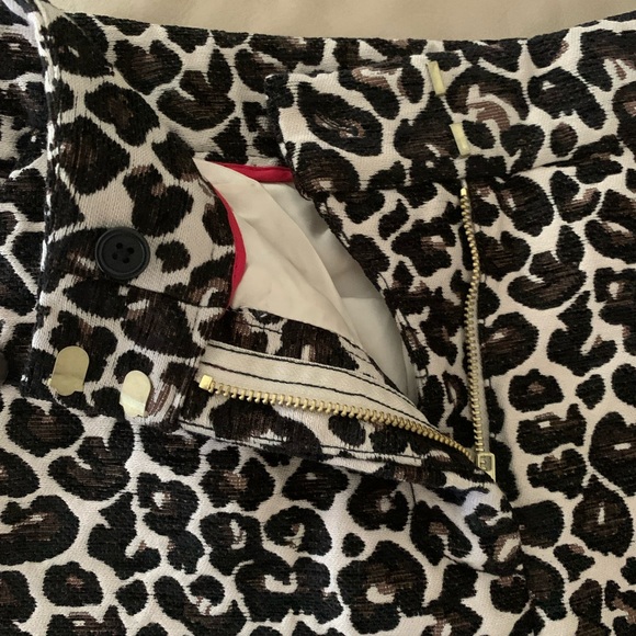 ANTHROPOLOGIE Kate Leopard Jacquard Trousers - Picture 5 of 16